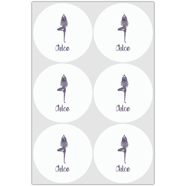 Watercolor Mandala Drink Topper - XLarge - Set of 6