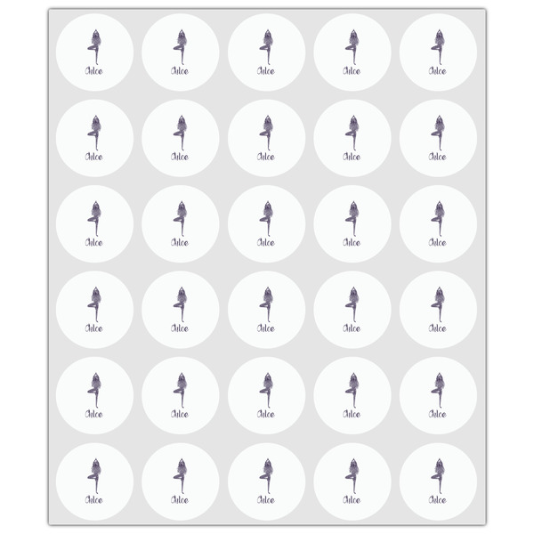 Watercolor Mandala Drink Topper - XSmall - Set of 30