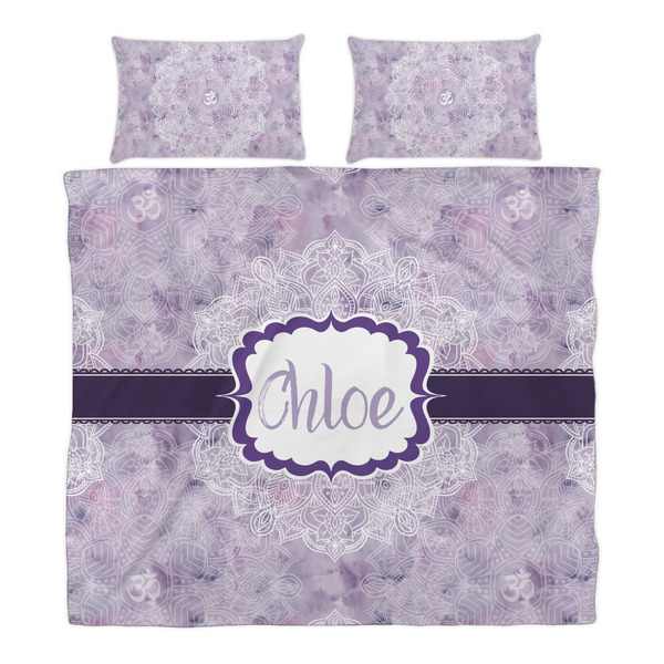 Watercolor Mandala Duvet Cover Set - King - Alt Approval