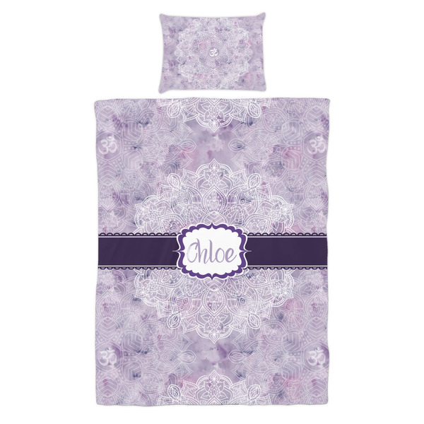 Watercolor Mandala Duvet Cover Set - Twin - Alt Approval