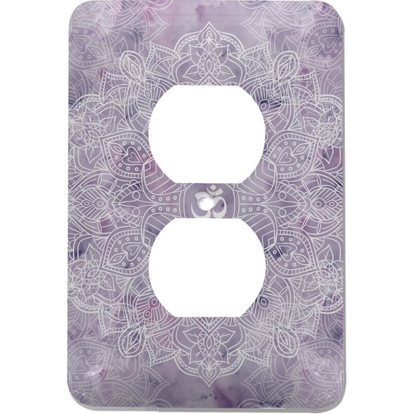 Custom Watercolor Mandala Electric Outlet Plate