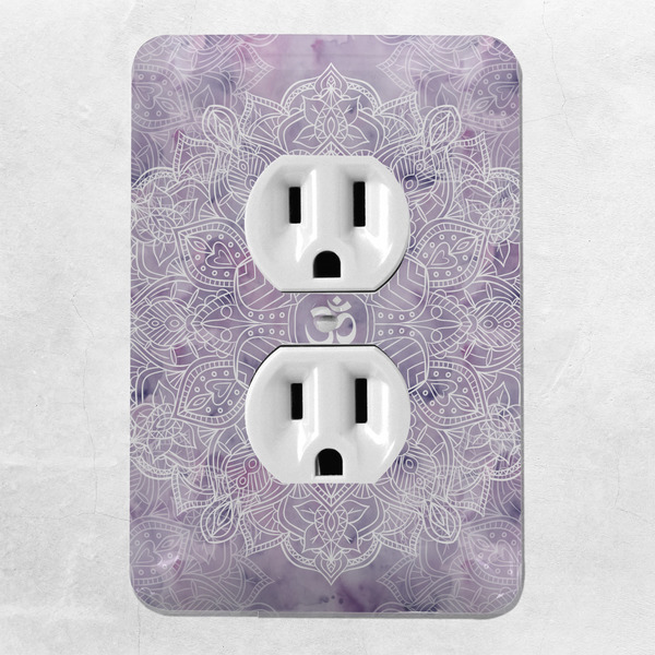 Watercolor Mandala Electric Outlet Plate - LIFESTYLE