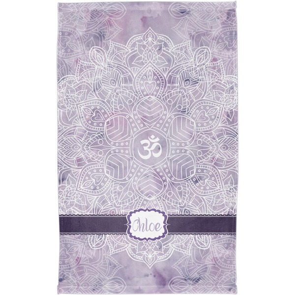 Watercolor Mandala Finger Tip Towel - Full View