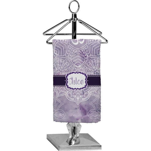 Custom Watercolor Mandala Finger Tip Towel - Full Print (Personalized)