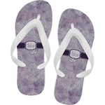 Watercolor Mandala Flip Flops - XSmall (Personalized)
