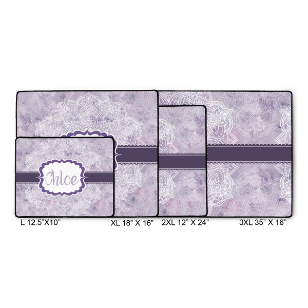 Watercolor Mandala Gaming Mats - SIZE CHART