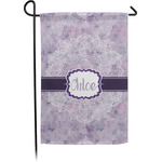 Watercolor Mandala Small Garden Flag - Single Sided w/ Name or Text