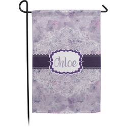 Watercolor Mandala Small Garden Flag - Double Sided w/ Name or Text