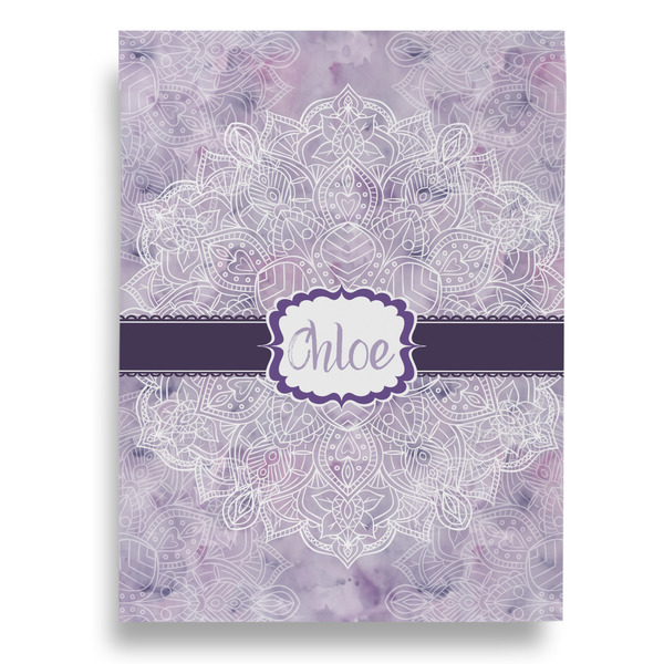 Watercolor Mandala Garden Flags - Large - Double Sided - FRONT