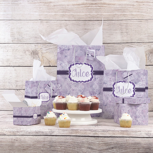 Watercolor Mandala Gift Bags - In Context