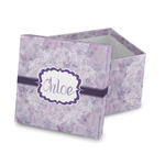 Watercolor Mandala Gift Box with Lid - Canvas Wrapped (Personalized)