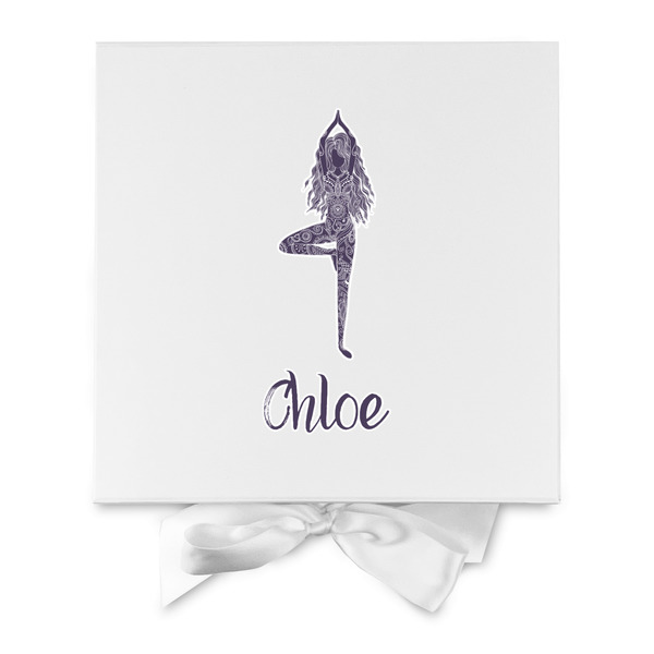 Watercolor Mandala Gift Boxes with Magnetic Lid - White - Approval