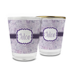 Watercolor Mandala Glass Shot Glass - 1.5 oz (Personalized)