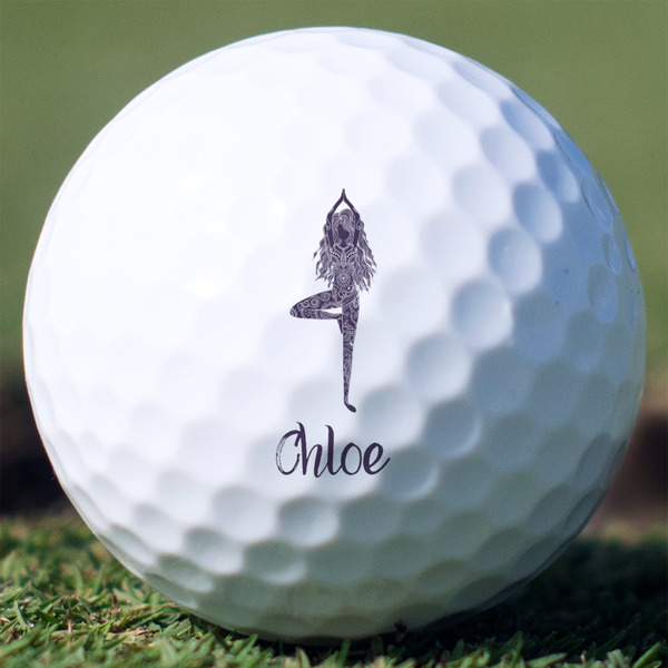 Custom Watercolor Mandala Golf Balls - Titleist Pro V1 - Set of 12 (Personalized)
