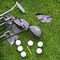 Watercolor Mandala Golf Club Covers - LIFESTYLE