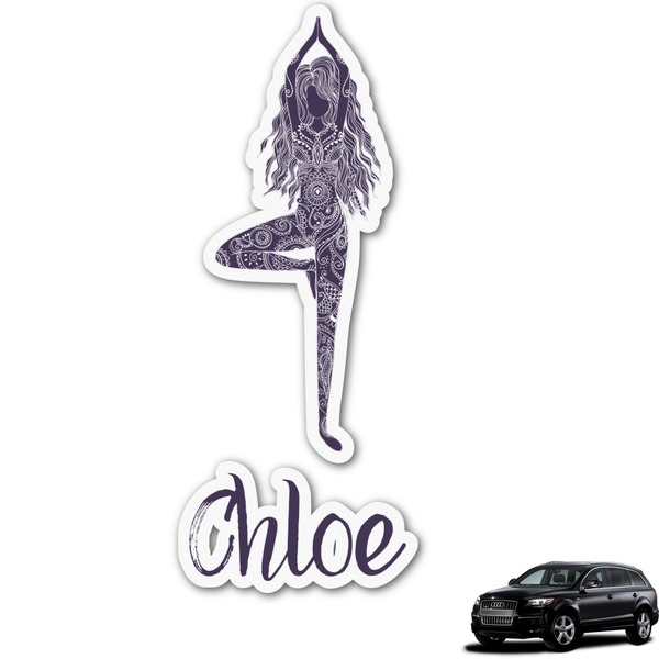 Custom Watercolor Mandala Graphic Car Decal (Personalized)