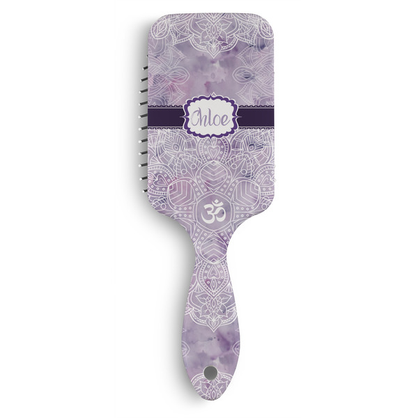 Custom Watercolor Mandala Hair Brushes (Personalized)