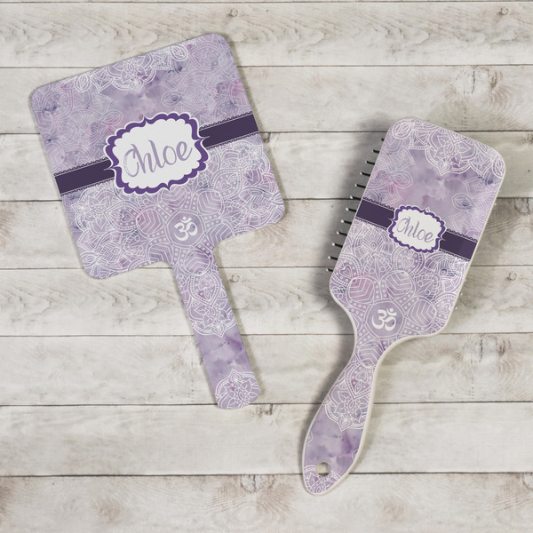 Watercolor Mandala Hand Mirrors - In Context