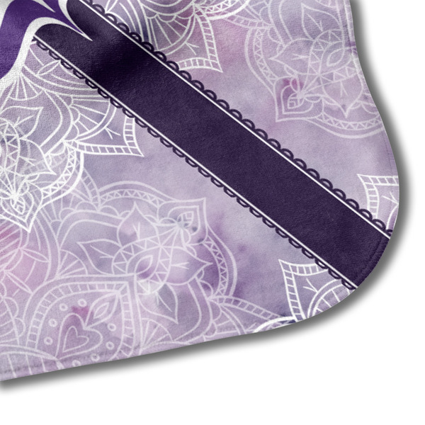 Watercolor Mandala Hooded Baby Towel- Detail Corner