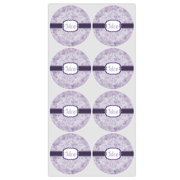 Watercolor Mandala Icing Circle - Medium - Set of 8