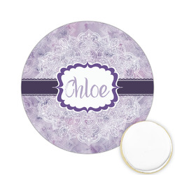 Watercolor Mandala Printed Cookie Topper - 2.15" (Personalized)