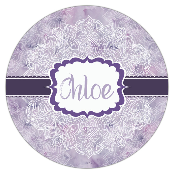 Watercolor Mandala Icing Circle - Small - Single