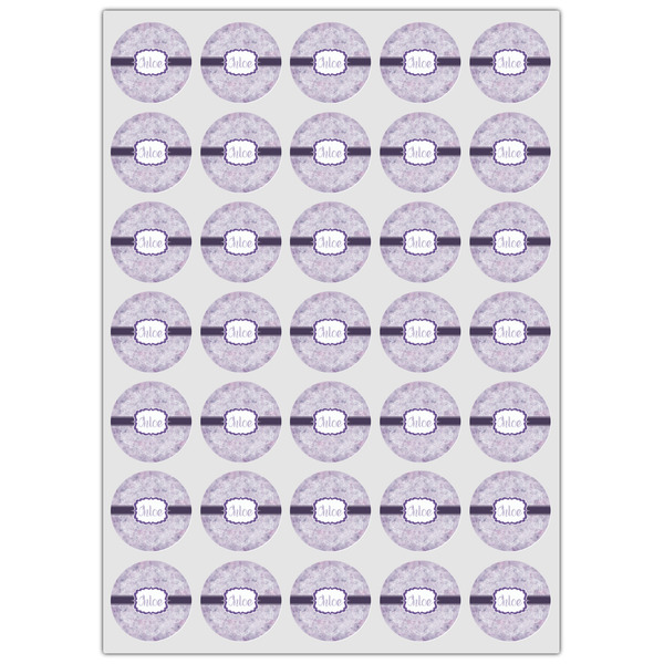 Watercolor Mandala Icing Circle - XSmall - Set of 35
