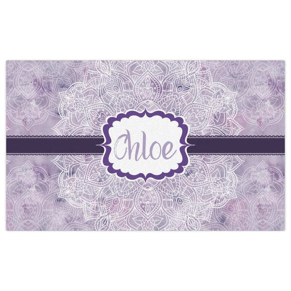 Watercolor Mandala Indoor / Outdoor Rug - 3'x5' - Front Flat