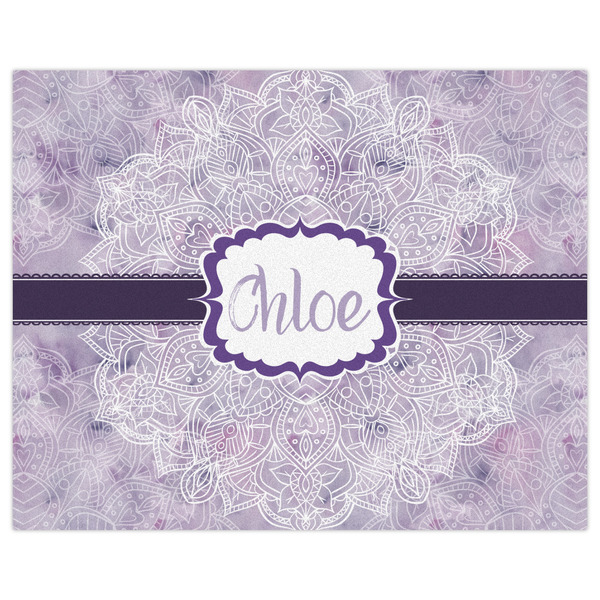 Watercolor Mandala Indoor / Outdoor Rug - 8'x10' - Front Flat