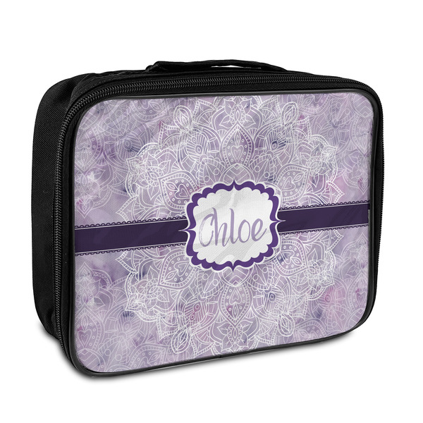 Custom Watercolor Mandala Insulated Lunch Bag (Personalized)