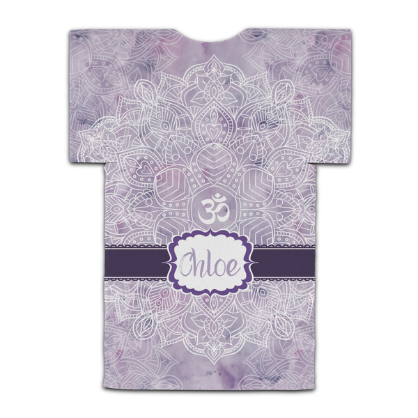 Watercolor Mandala Jersey Bottle Cooler - BACK (flat)