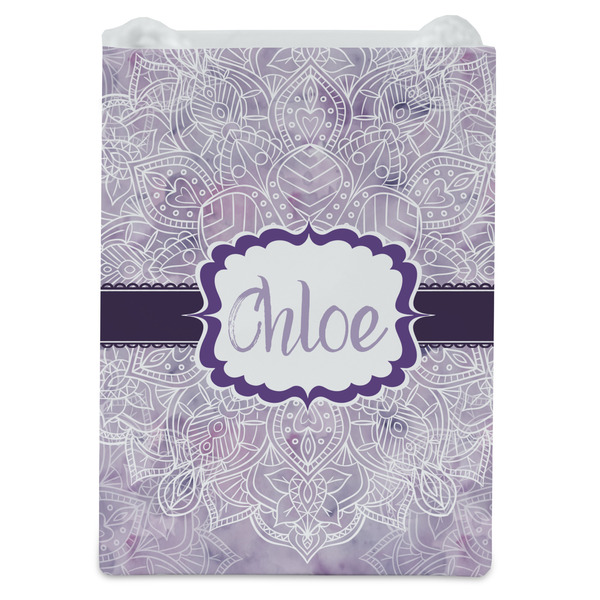 Watercolor Mandala Jewelry Gift Bag - Matte - Front