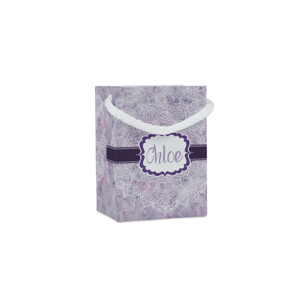 Custom Watercolor Mandala Jewelry Gift Bags - Matte (Personalized)