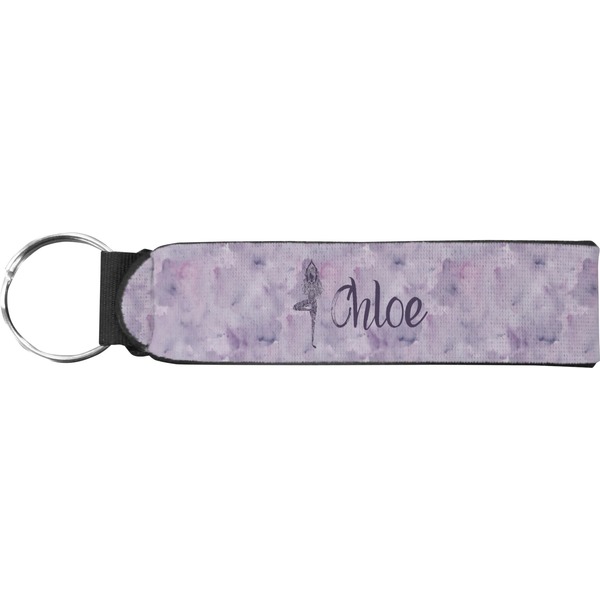 Custom Watercolor Mandala Neoprene Keychain Fob (Personalized)