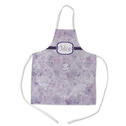 Watercolor Mandala Kid's Apron w/ Name or Text