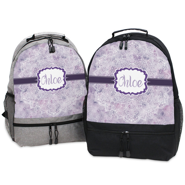 Watercolor Mandala Large Backpacks - Both
