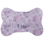 Watercolor Mandala Bone Shaped Dog Food Mat (Personalized)