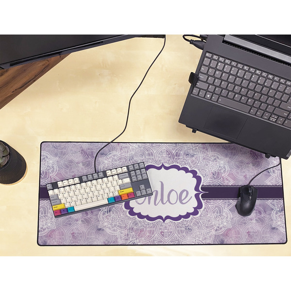 Watercolor Mandala Large Gaming Mats - LIFESTYLE