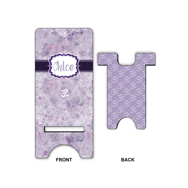 Watercolor Mandala Large Phone Stand - Front & Back