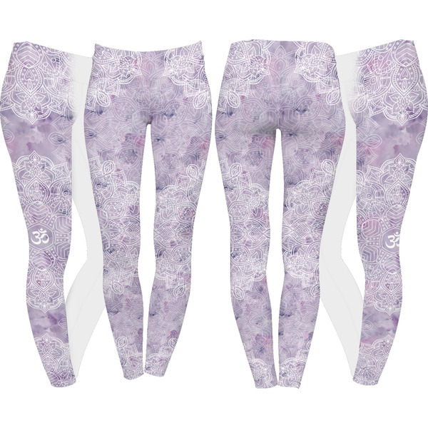 Watercolor Mandala Leggings Turn Around - Apvl