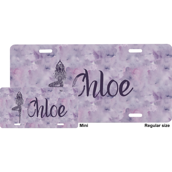 Watercolor Mandala License Plate (Sizes)