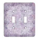 Watercolor Mandala Light Switch Cover (2 Toggle Plate)