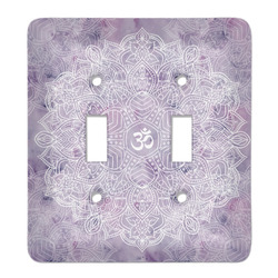 Watercolor Mandala Light Switch Cover (2 Toggle Plate)