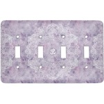 Watercolor Mandala Light Switch Cover (4 Toggle Plate)