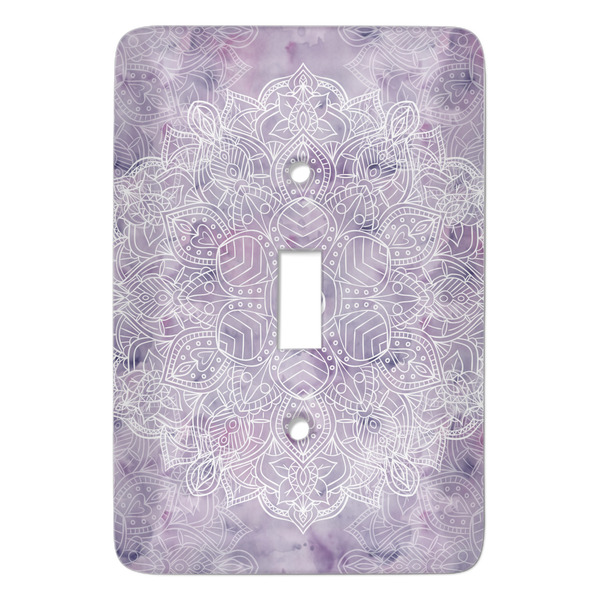 Custom Watercolor Mandala Light Switch Cover (Single Toggle)
