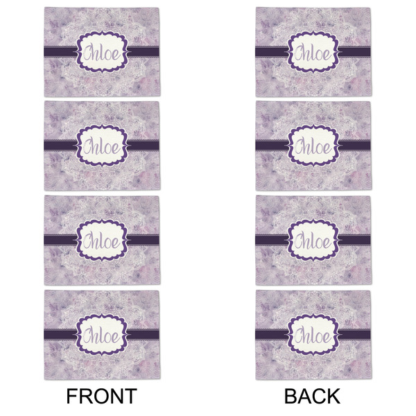 Watercolor Mandala Linen Placemat - APPROVAL Set of 4 (double sided)