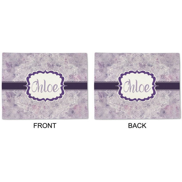 Watercolor Mandala Linen Placemat - APPROVAL (double sided)