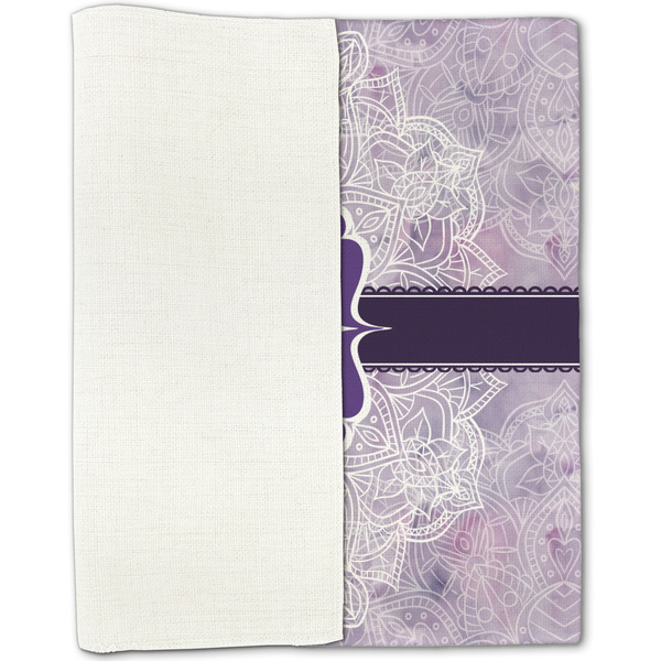 Watercolor Mandala Linen Placemat - Folded Half