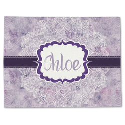 Watercolor Mandala Single-Sided Linen Placemat - Single w/ Name or Text