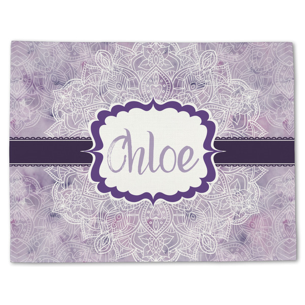 Watercolor Mandala Linen Placemat - Front